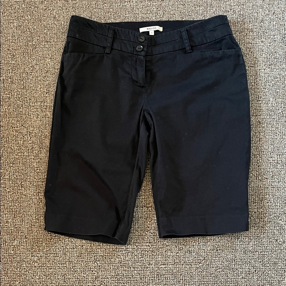 RW&CO. Women's Black Bermuda Shorts